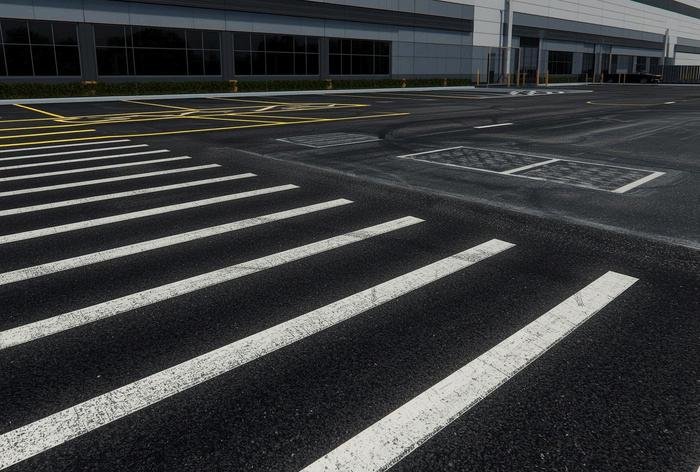 Warehouse loading and safety striping